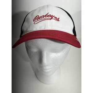 Ohio State Buckeyes Womens Adjustable Snapback Red Cap Hat Mesh Back